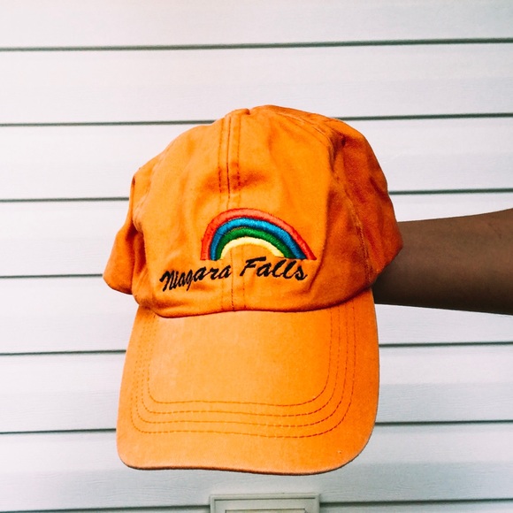 Accessories - Vintage Niagara Falls Rainbow Baseball Cap Hat